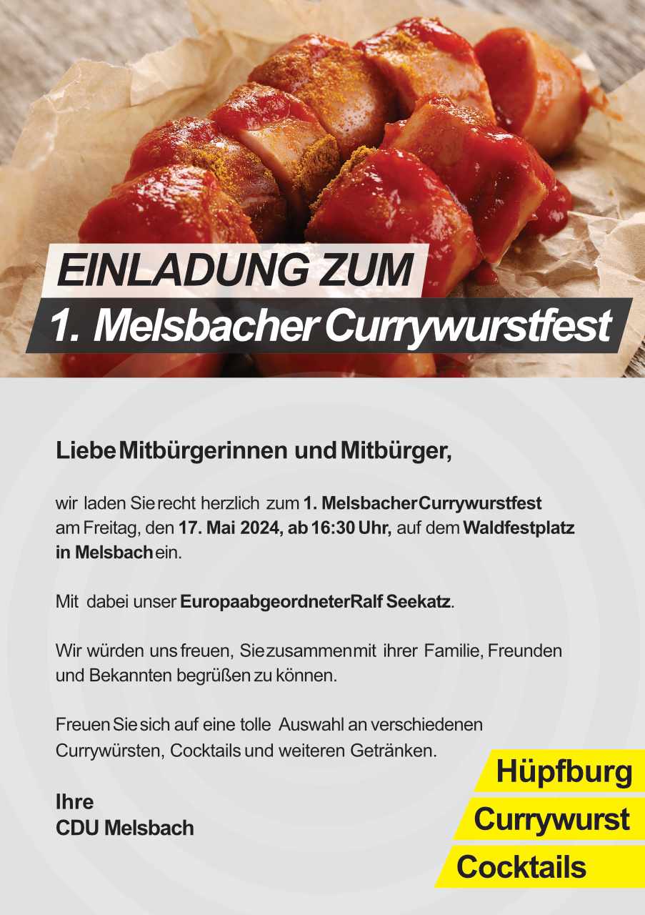 CDU Currywurst Melsbach
